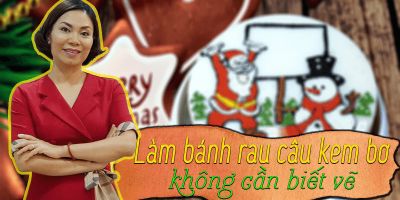 Làm bánh rau câu kem bơ không cần biết vẽ