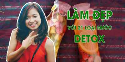 Làm đẹp siêu đơn giản tại nhà với 21 loại nước detox