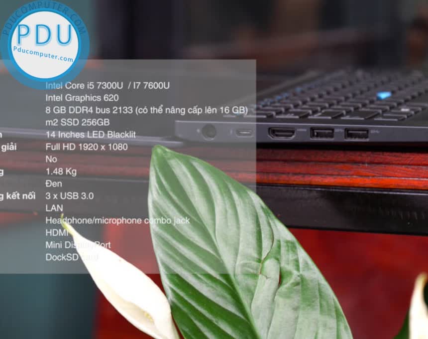 Laptop Cũ Dell Latitude e7480/ i7*6600U/ RAM 8G/ Ổ SSD 256GB/ MÀN 14.0 Full HD/ Card On