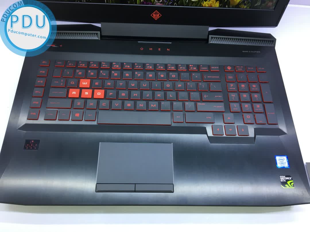 Laptop Cũ GAMING HP OMEN 17 2017 CORE I7 7700HQ/ RAM 16G/ SSD 128+HDD 1T/ GTX 1070 8G/ MÀN 17.3 FULL HD IPS