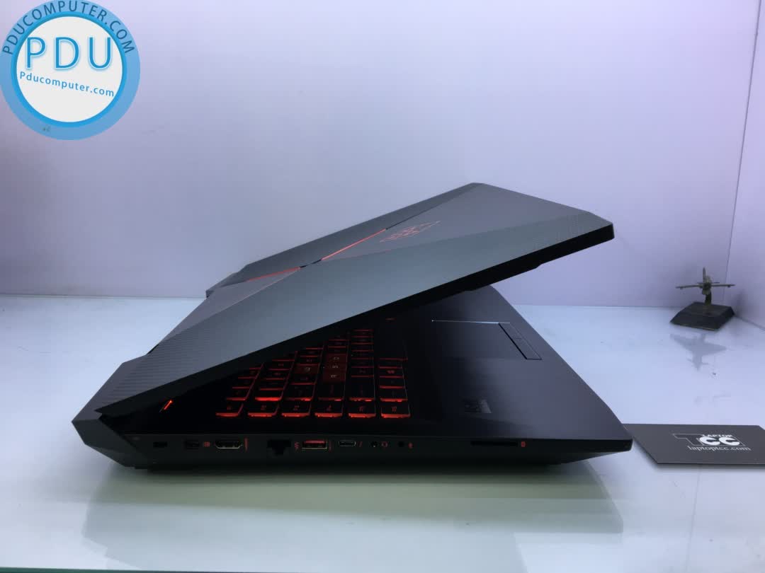 Laptop Cũ GAMING HP OMEN 17 2017 CORE I7 7700HQ/ RAM 16G/ SSD 128+HDD 1T/ GTX 1070 8G/ MÀN 17.3 FULL HD IPS