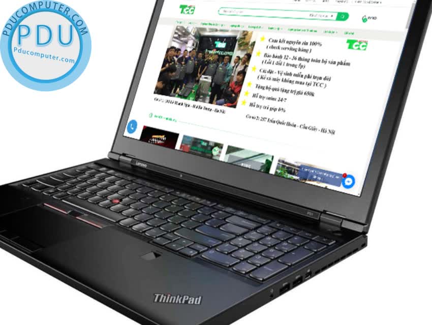 Laptop Cũ Lenovo Thinkpad P51 i7-7820HQ| Ram 16GB| SSD 512GB| Card Quadro M1200 4gb GDDR5| FHD IPS