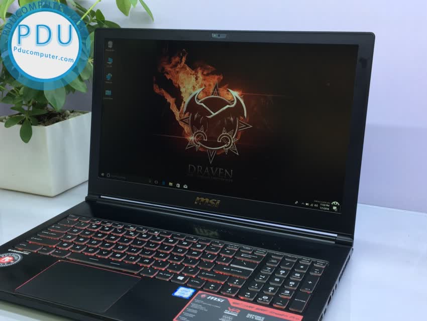 Laptop Cũ MSI GS63 7RF Stealth Pro Core i7-7700HQ, RAM 16GB, SSD 128+HDD 1TB, NVIDIA GeForce GTX 1060 (6GB), 15.6 inch Full HD