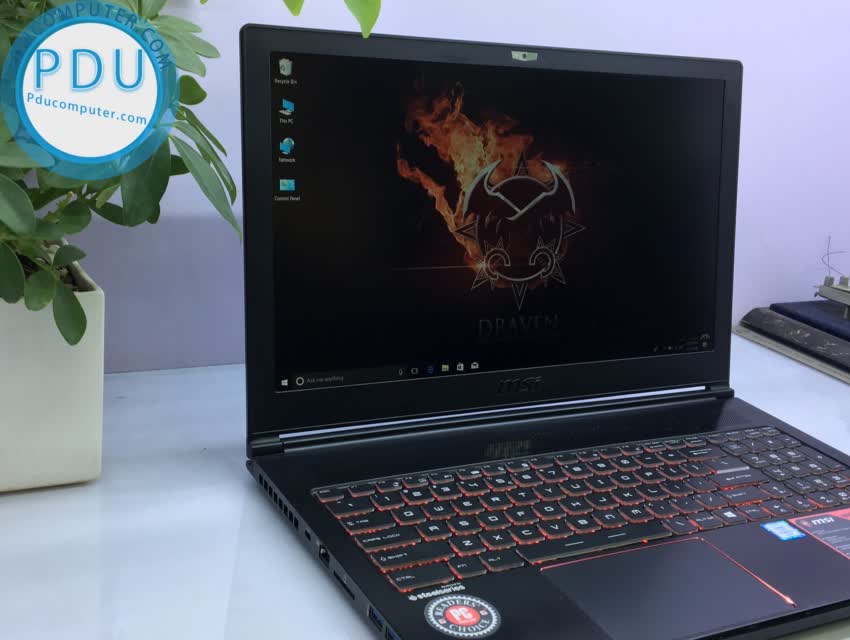 Laptop Cũ MSI GS63 7RF Stealth Pro Core i7-7700HQ, RAM 16GB, SSD 128+HDD 1TB, NVIDIA GeForce GTX 1060 (6GB), 15.6 inch Full HD