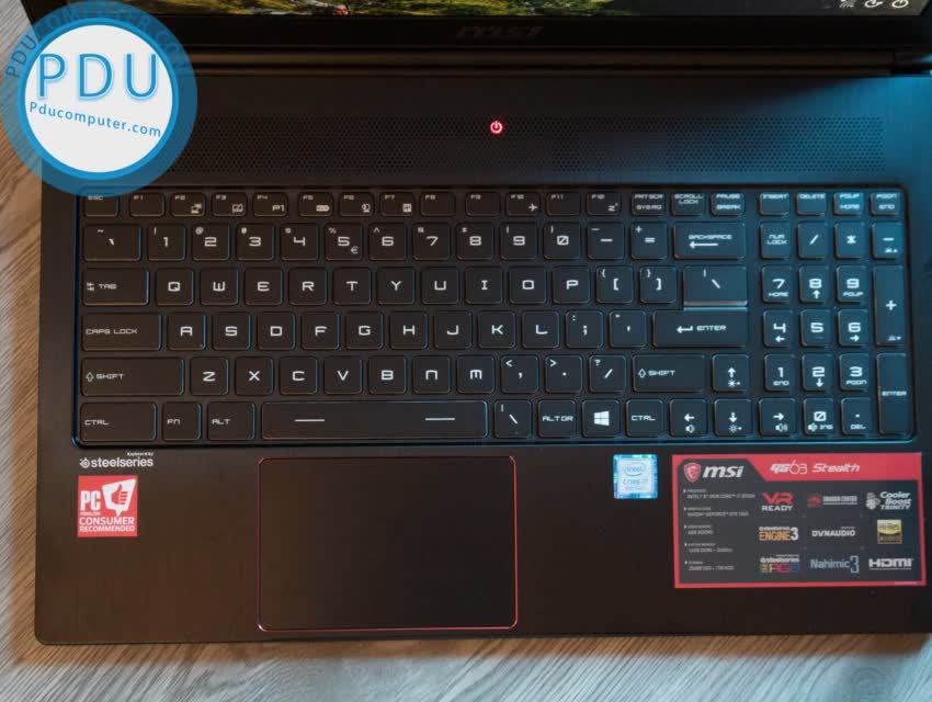 Laptop Gaming MSI GS63 Stealth Thin 8RE i7-8750H/Ram 16GB/SSD256GB+1TB HDD/ GTX 1060 6gb/15.6″ FHD anti-glare IPS Like new fullbox