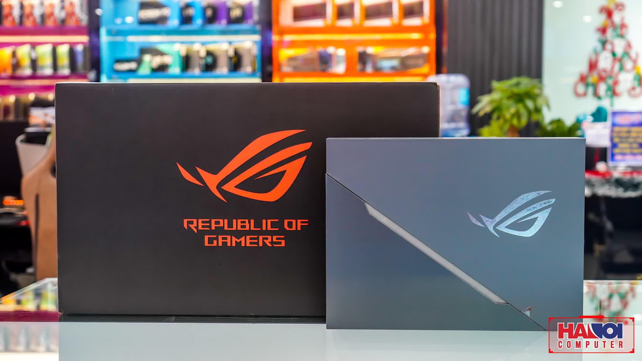 Laptop Asus Gaming ROG Zephyrus Duo GX550LXS-HC055R (i9 10980HK/32GB RAM/1TB HDD+1TB SSD/15.6 UHD/RTX2080 Super MaxQ 8GB/Win10/Balo/Chuột/Xám)