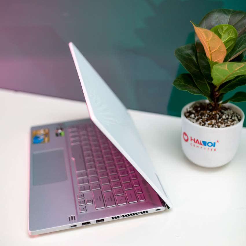 Laptop Asus Gaming ROG Zephyrus GA401I-HHE042T(R5 4600HS/8GB RAM/512GB SSD/14 FHD 120hz/GTX 1650 4GB/Win10/Túi/Trắng)