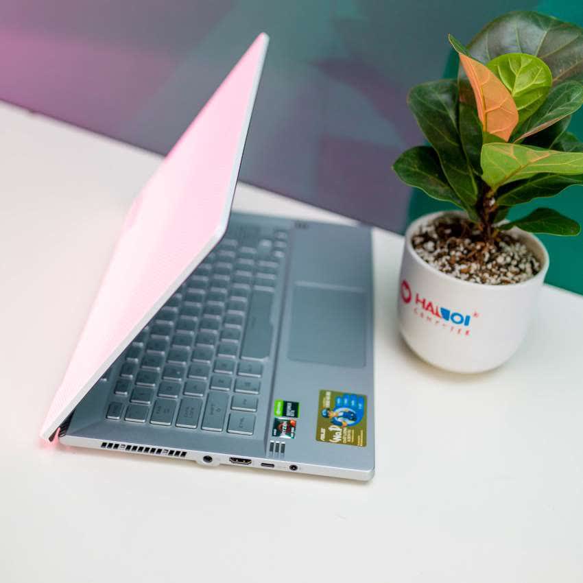 Laptop Asus Gaming ROG Zephyrus GA401II-HE155T (R7 4800HS/16GB RAM/512GB SSD/14 FHD 120Ghz/GTX 1650Ti 4GB/Win10/Túi/Trắng)