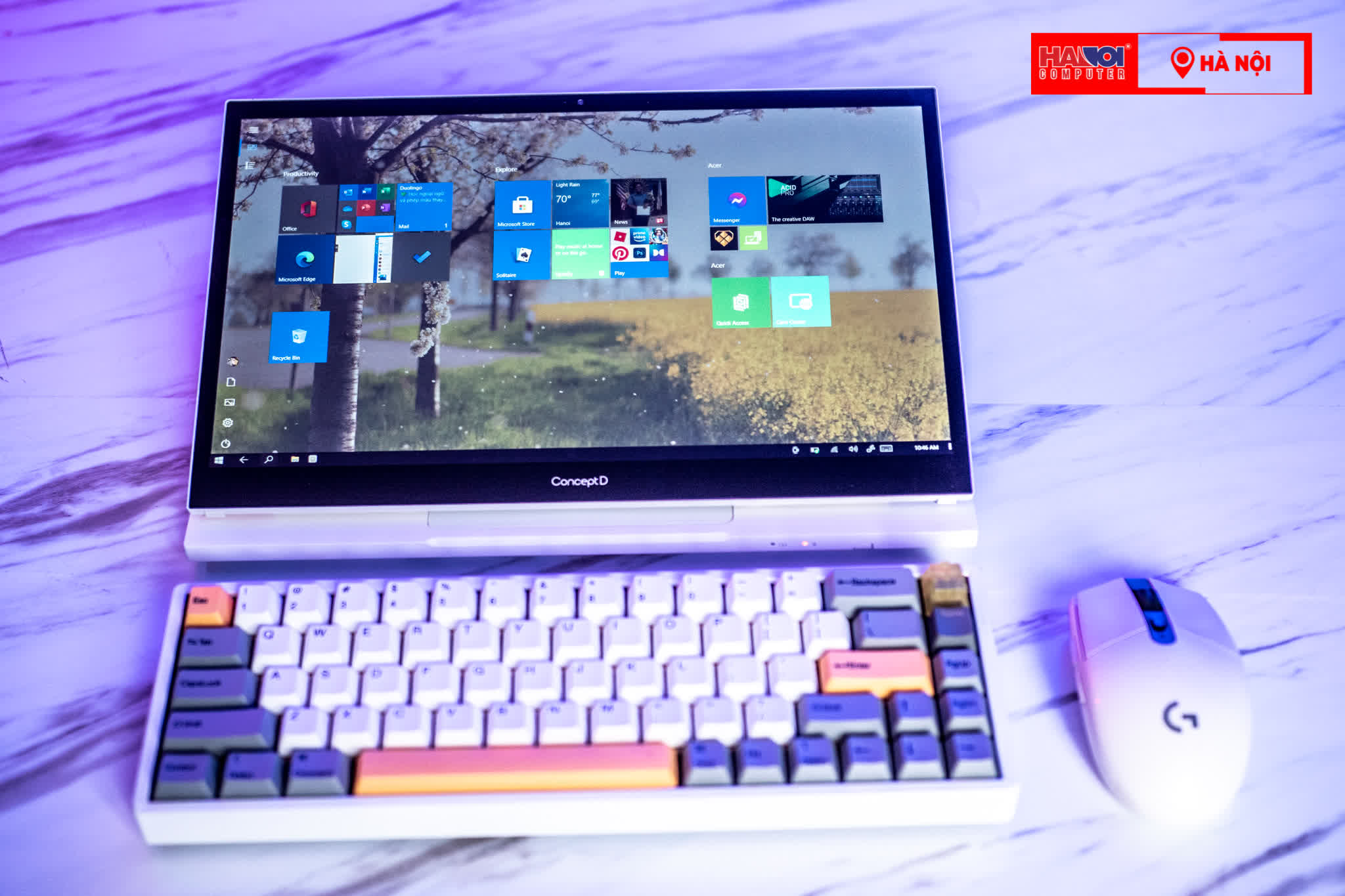 Laptop Đồ họa ConceptD 3 Ezel CC314-72G-75SM (NX.C5JSV.002) (i7 10750H/16GB RAM/1TB SSD/GTX1650Ti 4G/14 inch FHD Touch/Bút/Win10 Pro/Trắng)