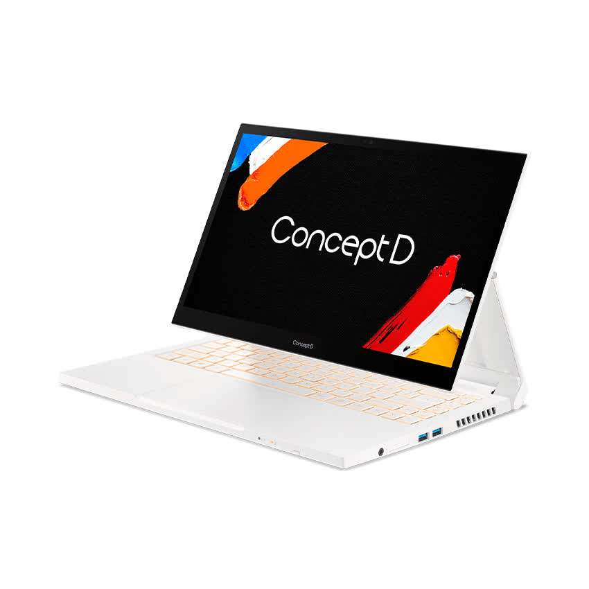 Laptop Đồ họa ConceptD 3 Ezel Pro CC314-72P-75EG (NX.C5KSV.001 ) (i7 10750H/16GB RAM/1TB SSD/Quadro™ T1000/14 inch FHD Touch/Bút/Win10 Pro/Trắng)