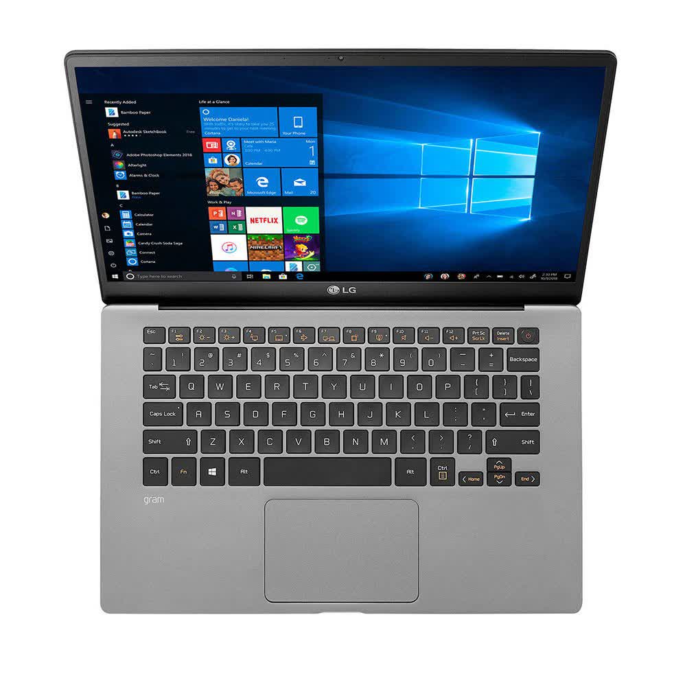Laptop LG Gram 14Z90N-V.AR52A5 (i5 1035G7/8GB RAM/256GB SSD/14.0inch FHD/FP/Win10 Home/Xám Bạc) (model 2020)