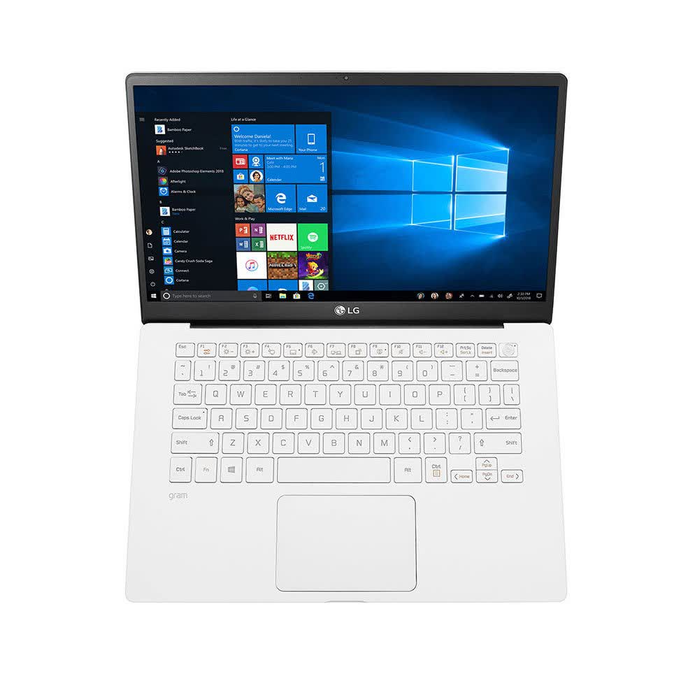 Laptop LG Gram 14ZD90N-V.AX53A5 (i5 1035G7/8GB RAM/256GBSSD/14.0 inch FHD/FP/Trắng) (model 2020)