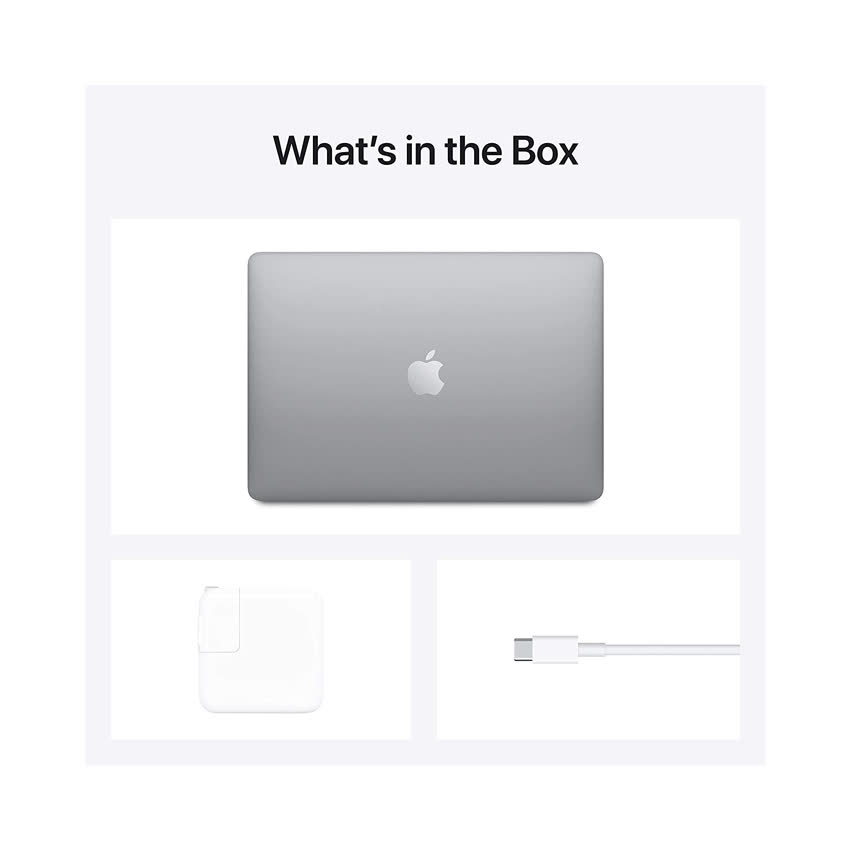Apple Macbook Air 13 (MGN63SA/A) (Apple M1/8GB RAM/256GB SSD/13.3 inch IPS/Mac OS/Xám) (NEW)