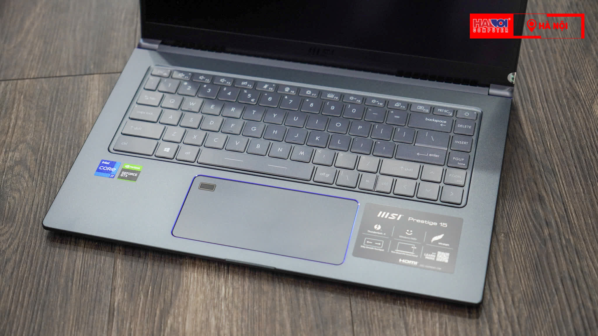 Laptop MSI Prestige 15 A11SCX (210VN) (i7 1185G7/32GB/1TB SSD/1650 Max Q/15.6UHD 4K/Win10/Xám)