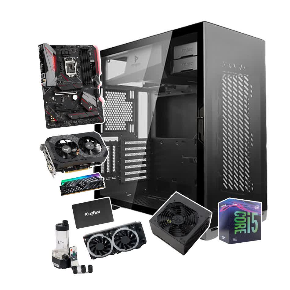 PC GAMING FALCON 014 (I5 9400F/B365/8GB RAM/SSD 512GB/GTX 1660 Super/550W/Water Cooling Freezemod/RGB)