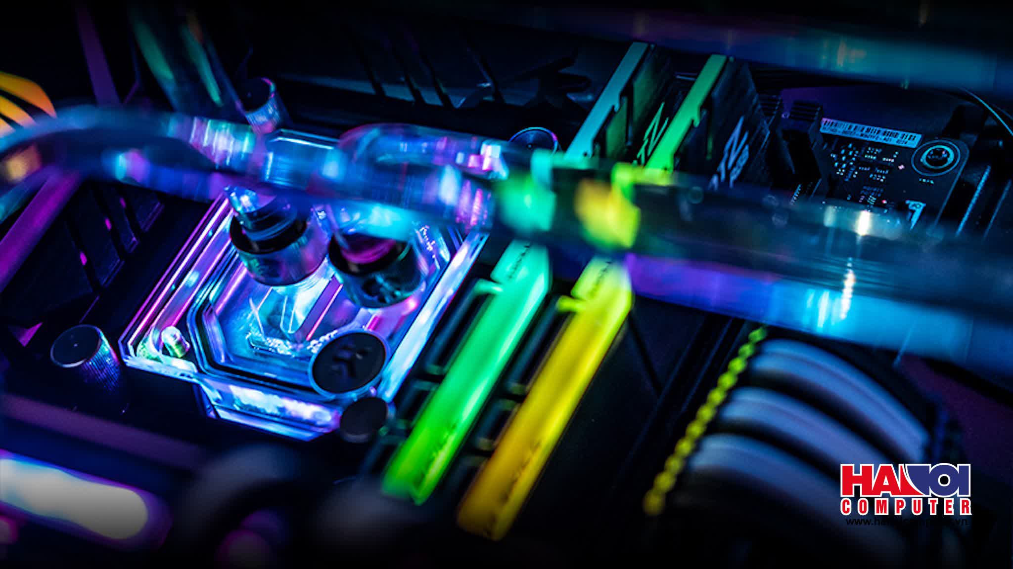 PC HNC ENTHUSIAST WATERCOOLING- GAMING LIMITED E1 (I7 8700/B360/16GB RAM/512GB SSD/RTX 2070/600W/RGB)