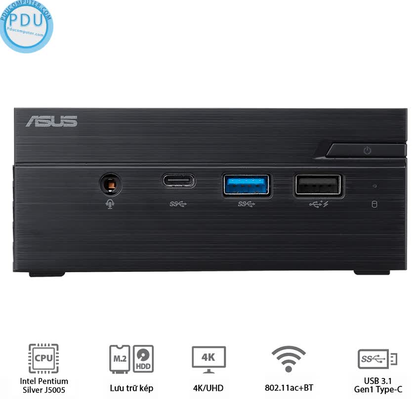 PC Asus PN40-MKM1PE (Intel Pentium Silver J5005/Barebone) (90MS0181-M03260)