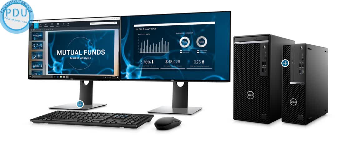 PC Dell OptiPlex 5080 Tower (i5-10500/4GB RAM/256GB SSD/DVDRW/WL+BT/K+M/Ubuntu) (70228814)