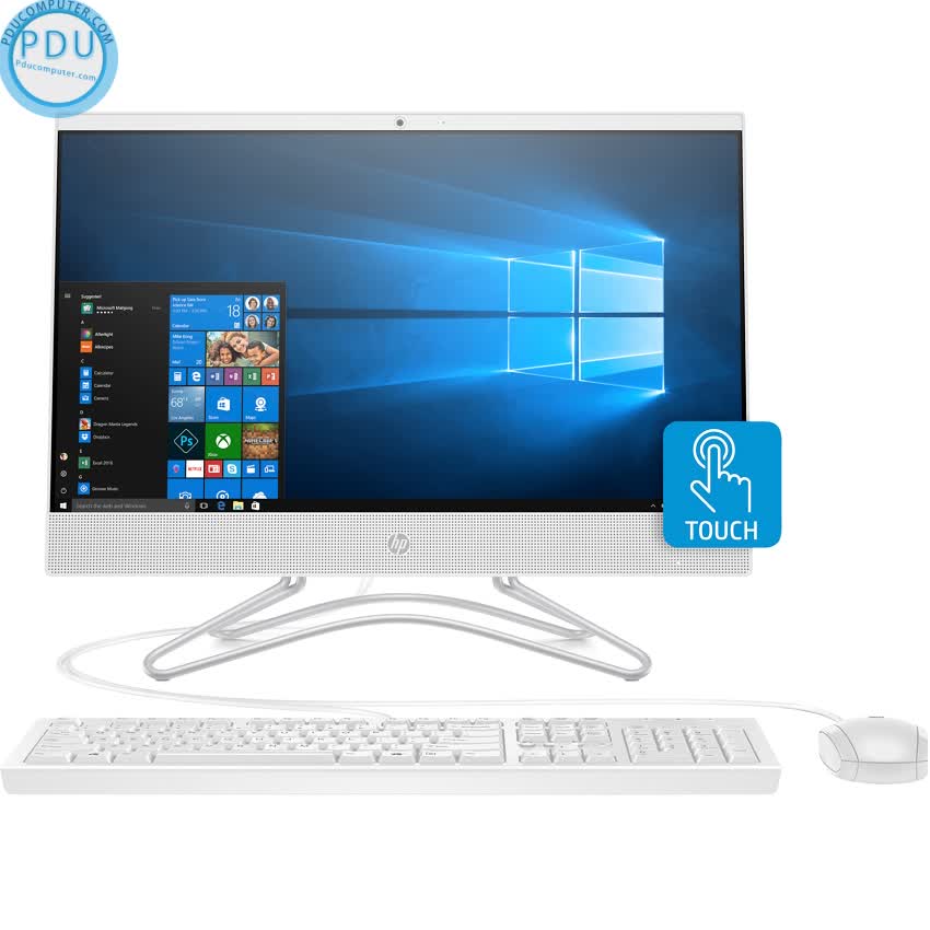 PC HP All in One 22-c0120d (i3-9100T/4GB RAM/1TB HDD/21.5inch/Touch/DVDRW/WL+BT/K+M/Win 10) (5QC38AA)