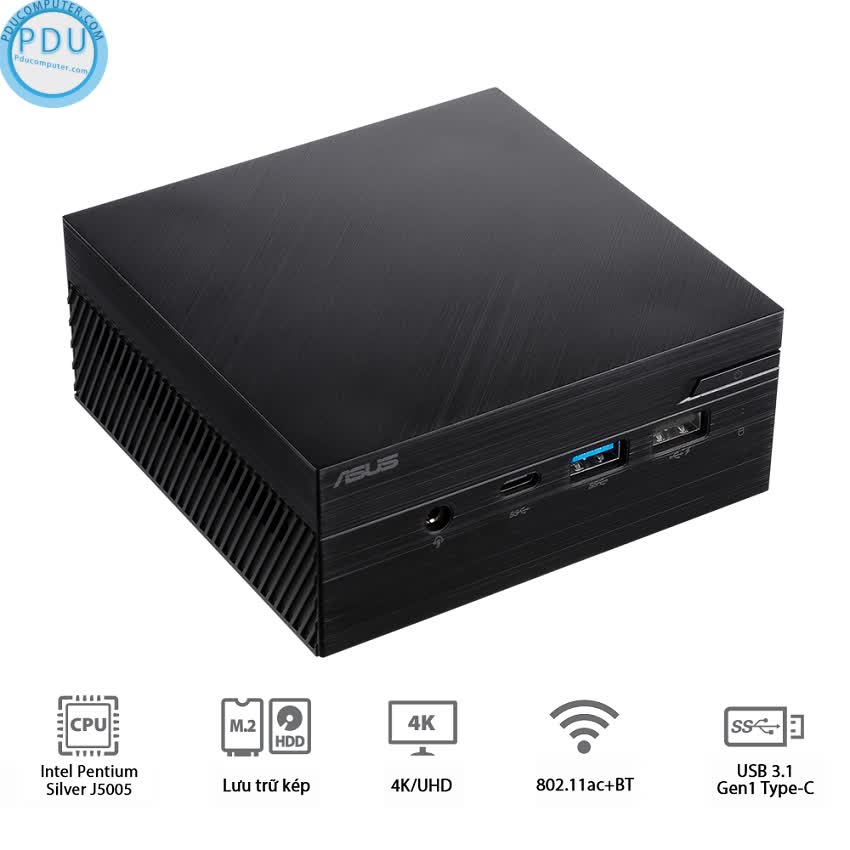 PC mini Asus PN40-BBC061MV (Intel Celeron J4005/Barebone) (90MS0181-M00610)