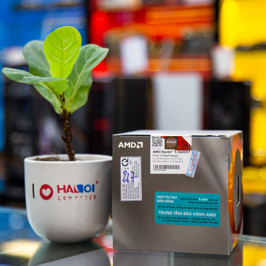 CPU AMD Ryzen 5 3600XT (3.8 GHz turbo upto 4.5GHz / 35MB / 6 Cores, 12 Threads / 95W / Socket AM4)