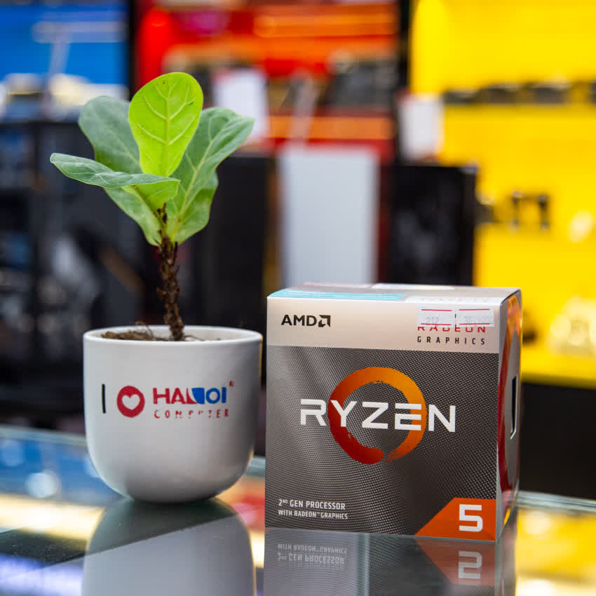 CPU AMD Ryzen 5 3400G (3.7GHz turbo up to 4.2GHz, 4 nhân 8 luồng, 4MB Cache, Radeon Vega 11, 65W) - Socket AMD AM4