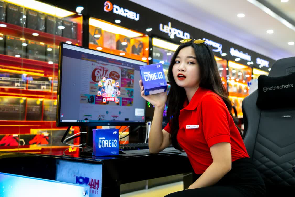 CPU Intel Core i3-10100 (3.6GHz turbo up to 4.3Ghz, 4 nhân 8 luồng, 6MB Cache, 65W) - Socket Intel LGA 1200