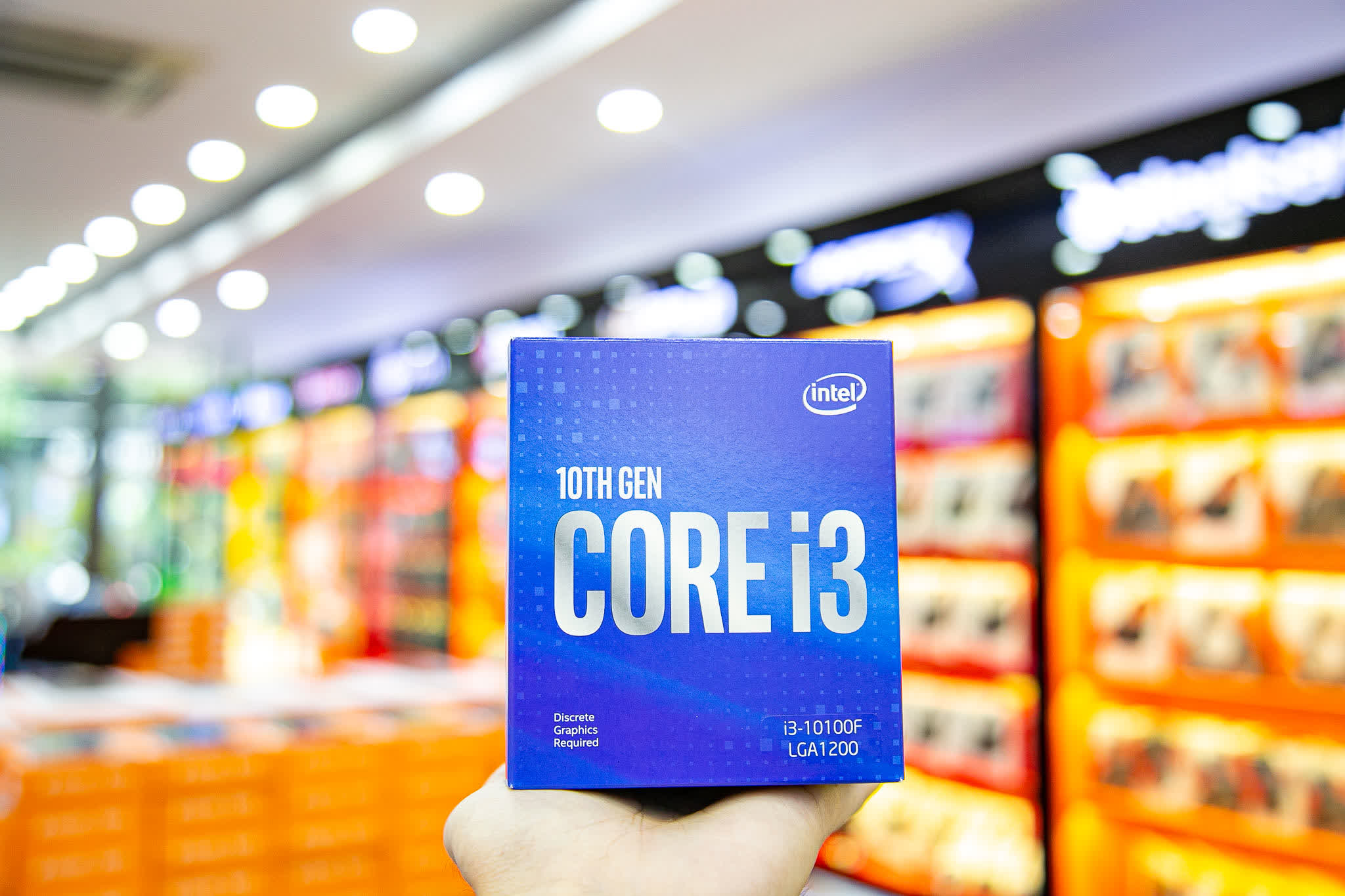 CPU Intel Core i3-10100F (3.6GHz turbo up to 4.3Ghz, 4 nhân 8 luồng, 6MB Cache, 65W) - Socket Intel LGA 1200