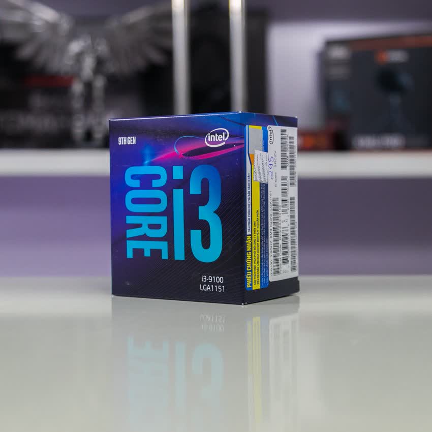 CPU Intel Core i3-9100 (3.6GHz turbo up to 4.2GHz, 4 nhân 4 luồng, 6MB Cache, 65W) - Socket Intel LGA 1151-v2