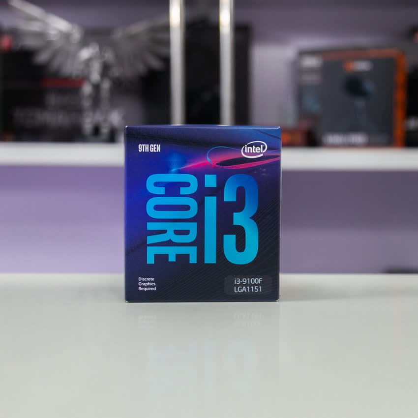 CPU Intel Core i3-9100F (3.6Ghz, 4 nhân 4 luồng, 6MB Cache, 65W) - Socket Intel LGA 1151-v2