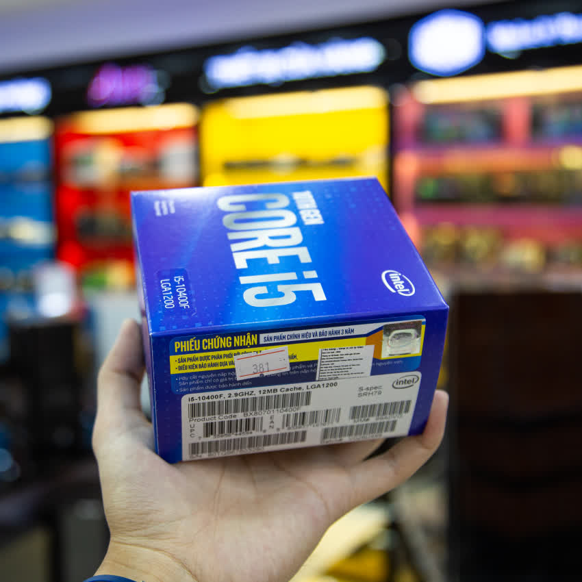 CPU Intel Core i5-10400F (2.9GHz turbo up to 4.3Ghz, 6 nhân 12 luồng, 12MB Cache, 65W) - Socket Intel LGA 1200