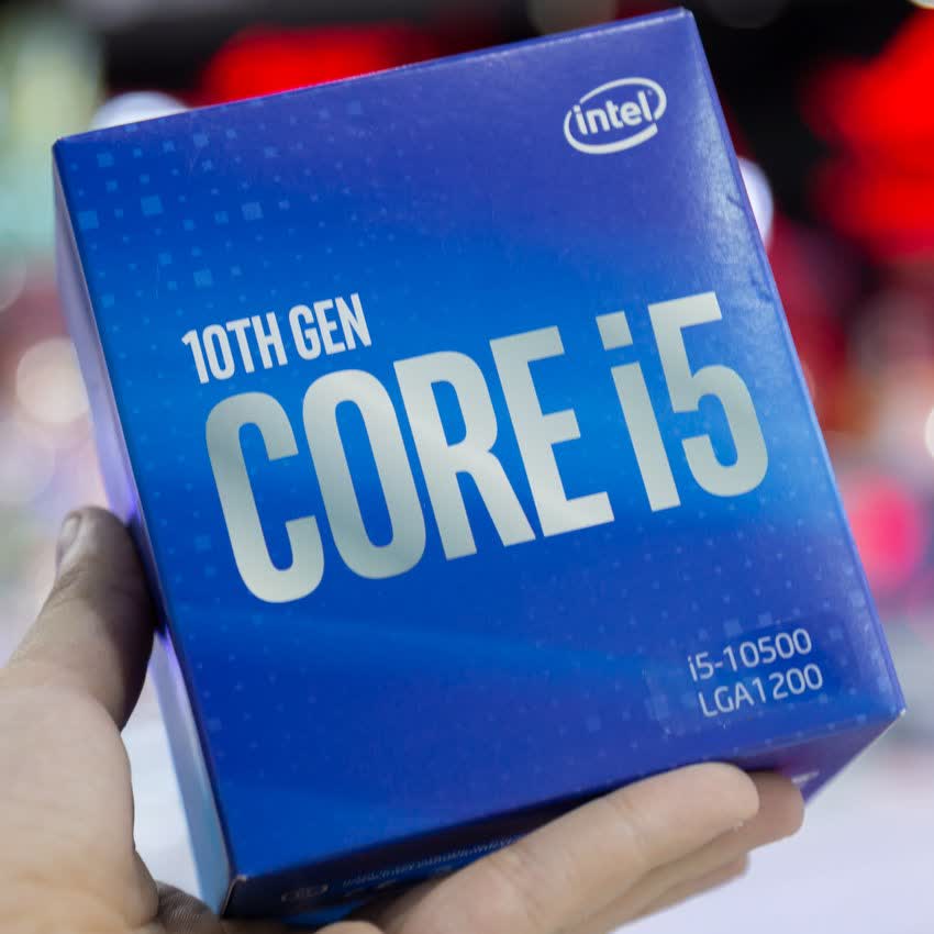 CPU Intel Core i5-10500 (3.1GHz turbo up to 4.5Ghz, 6 nhân 12 luồng, 12MB Cache, 65W) - Socket Intel LGA 1200