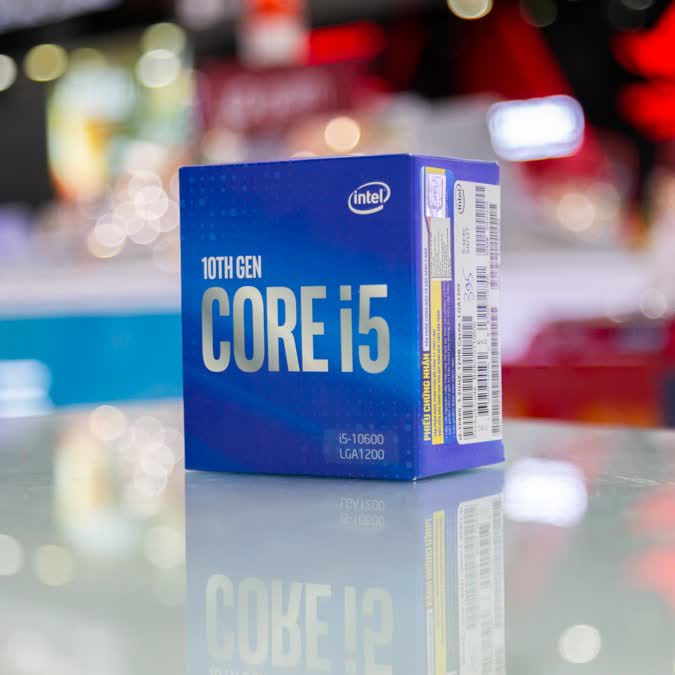 CPU Intel Core i5-10600 (3.3GHz turbo up to 4.8GHz, 6 nhân 12 luồng, 12MB Cache, 65W) - Socket Intel LGA 1200