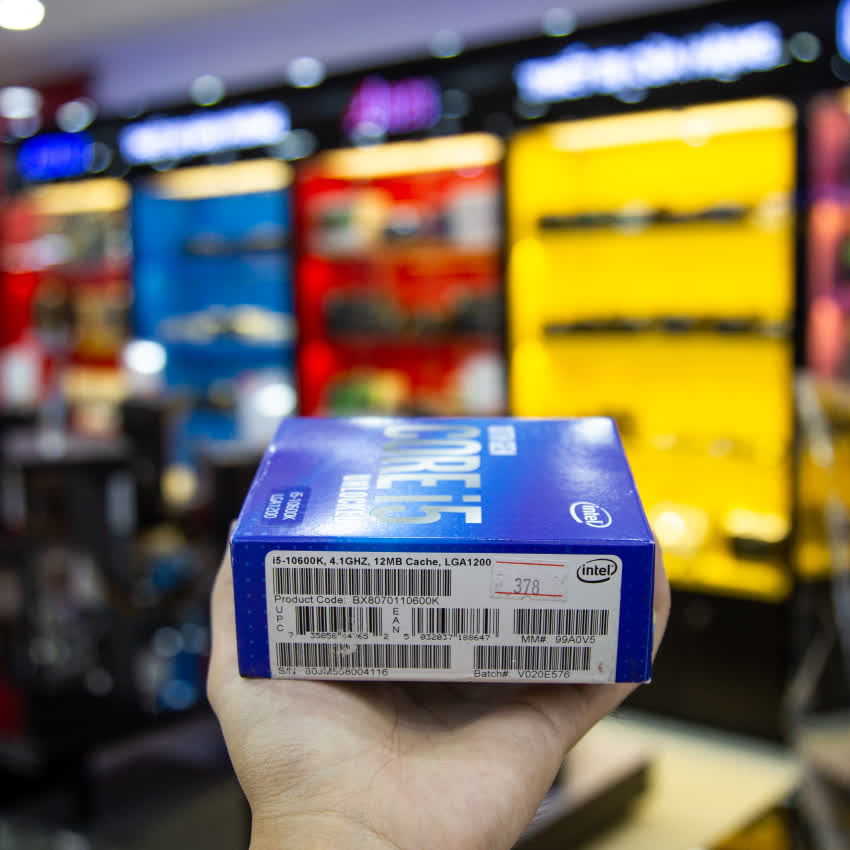 CPU Intel Core i5-10600K (4.1GHz turbo up to 4.8GHz, 6 nhân 12 luồng, 12MB Cache, 125W) - Socket Intel LGA 1200