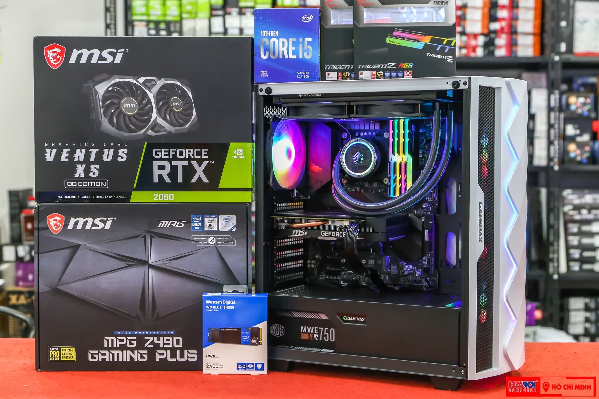 CPU Intel Core i5-10600KF (4.1GHz turbo up to 4.8GHz, 6 nhân 12 luồng, 12MB Cache, 125W) - Socket Intel LGA 1200