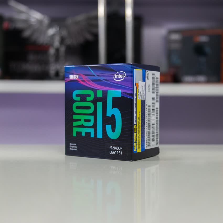 CPU Intel Core i5-9400F (2.9GHz turbo up to 4.1GHz, 6 nhân 6 luồng, 9MB Cache, 65W) - Socket Intel LGA 1151-v2