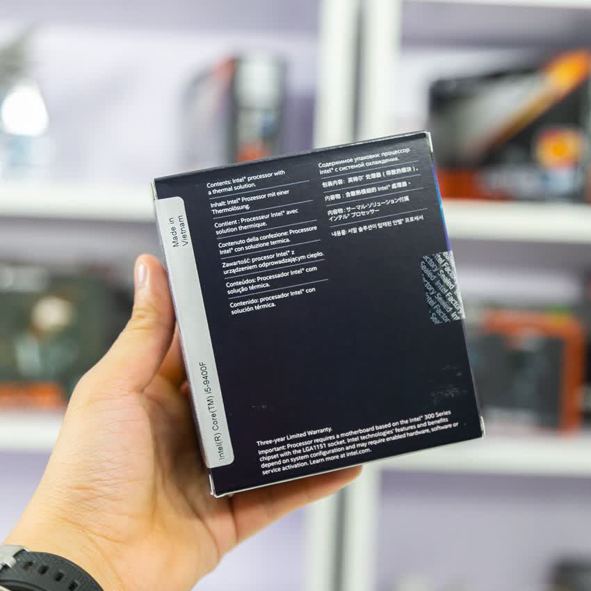 CPU Intel Core i5-9400F (2.9GHz turbo up to 4.1GHz, 6 nhân 6 luồng, 9MB Cache, 65W) - Socket Intel LGA 1151-v2