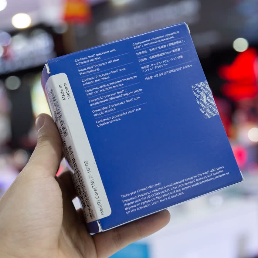 CPU Intel Core i7-10700 (2.9GHz turbo up to 4.8GHz, 8 nhân 16 luồng, 16MB Cache, 65W) - Socket Intel LGA 1200