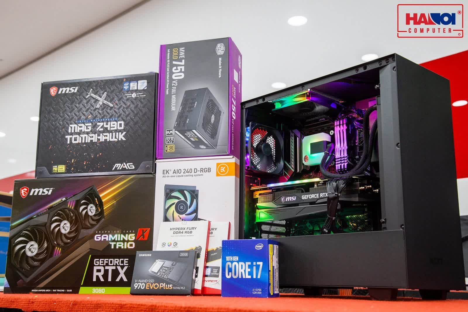 CPU Intel Core i7-10700F (2.9GHz turbo up to 4.8GHz, 8 nhân 16 luồng, 16MB Cache, 65W) - Socket Intel LGA 1200