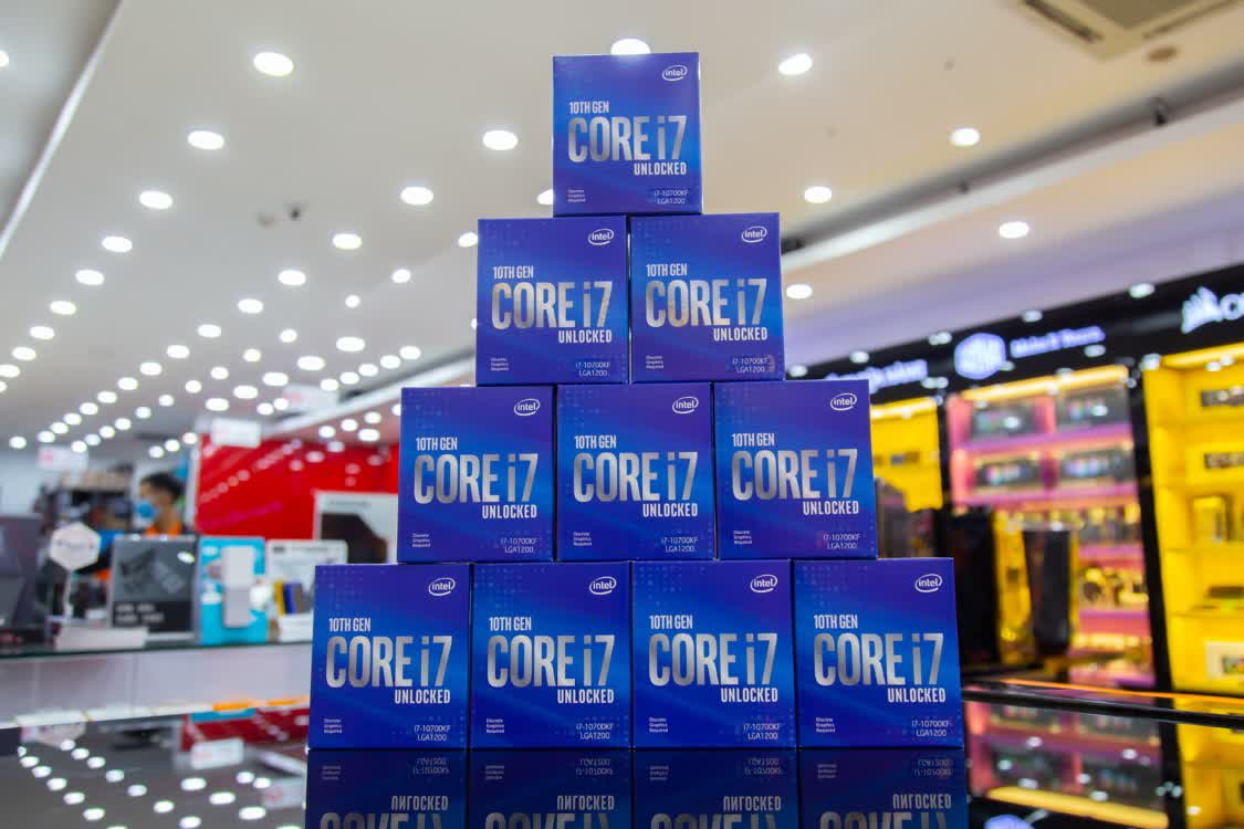 CPU Intel Core i7-10700KF (3.8GHz turbo up to 5.1Ghz, 8 nhân 16 luồng, 16MB Cache, 125W) - Socket Intel LGA 1200