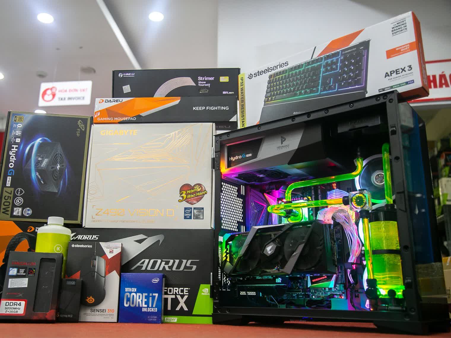 CPU Intel Core i7-10700KF (3.8GHz turbo up to 5.1Ghz, 8 nhân 16 luồng, 16MB Cache, 125W) - Socket Intel LGA 1200