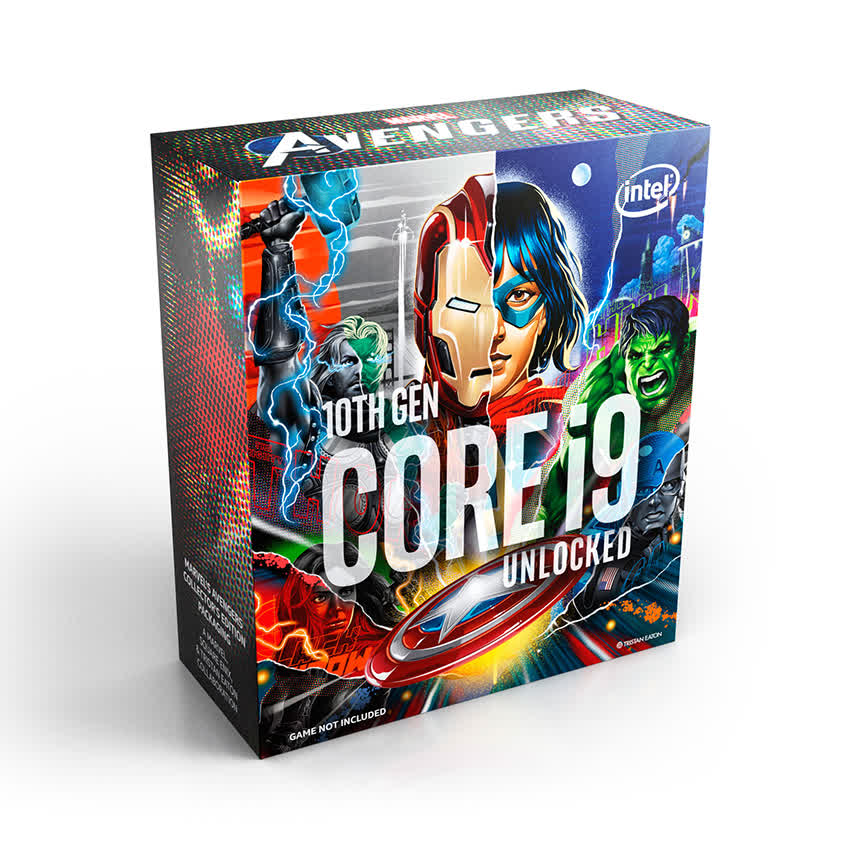 CPU Intel Core i9-10850K Avengers Edition (3.6GHz turbo up to 5.2GHz, 10 nhân 20 luồng, 20MB Cache, 95W) - Socket Intel LGA 1200