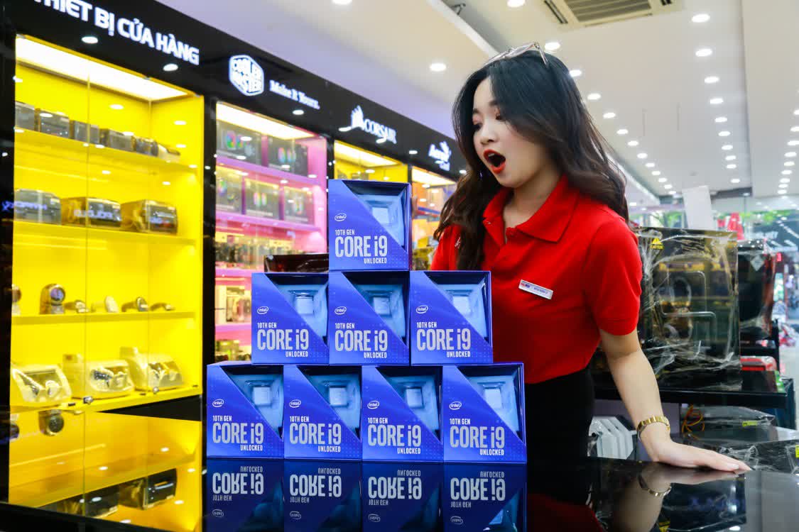 CPU Intel Core i9-10900K (3.7GHz turbo up to 5.3GHz, 10 nhân 20 luồng, 20MB Cache, 125W) - Socket Intel LGA 1200