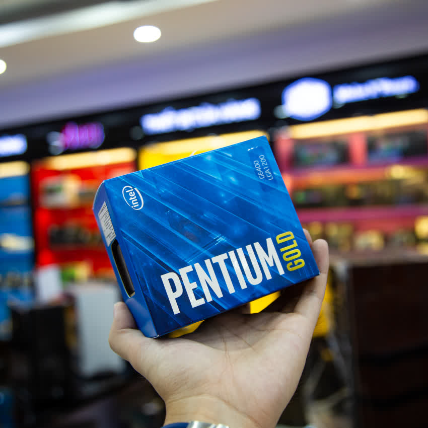 CPU Intel Pentium Gold G6400 (4.0GHz, 2 nhân 4 luồng, 4MB Cache, 58W) - Socket Intel LGA 1200)