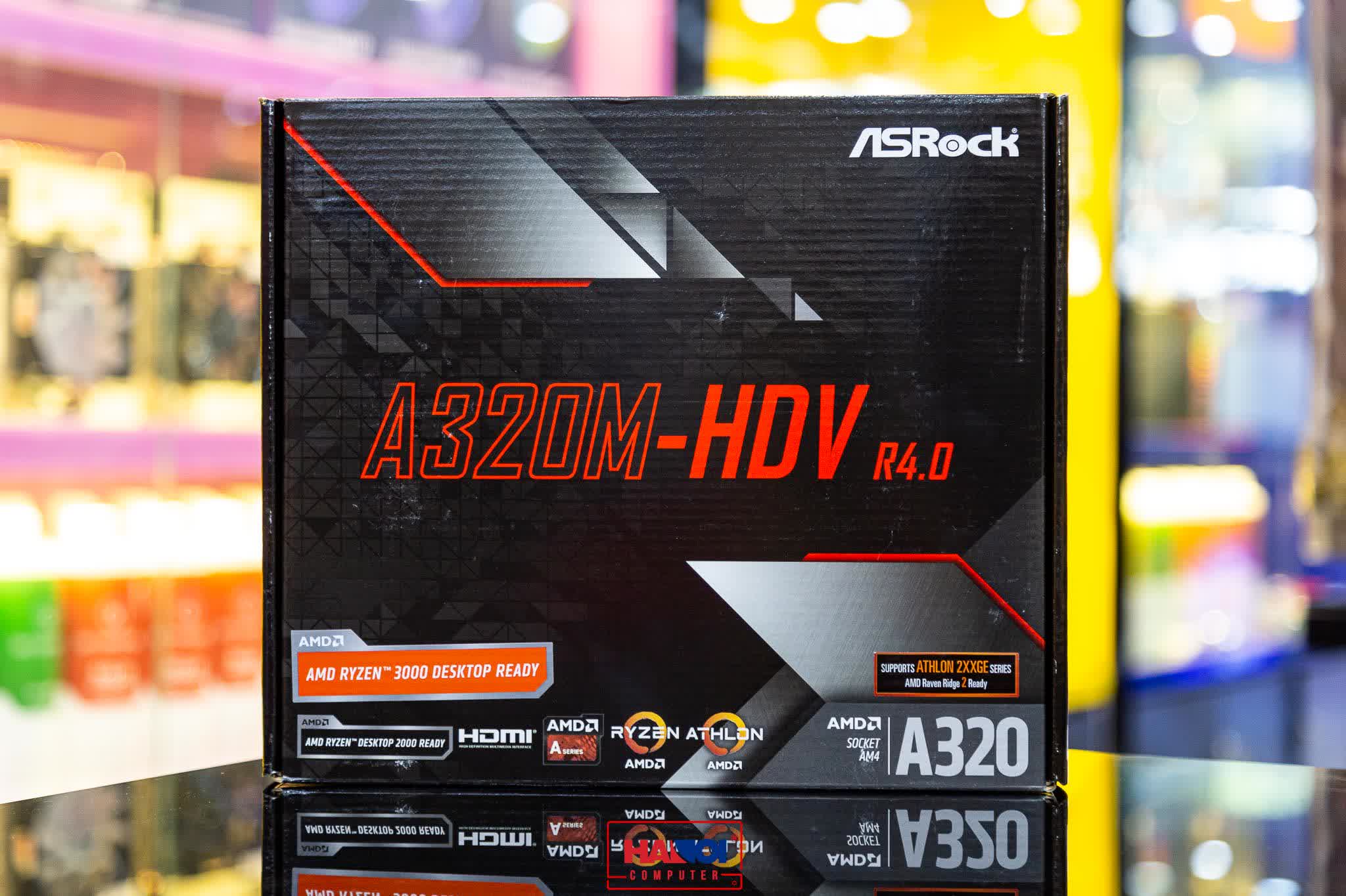 Mainboard ASROCK A320M-HDV R4.0 (AMD A320M, Socket AM4,,m-ATX, 2 khe RAM DDR4)