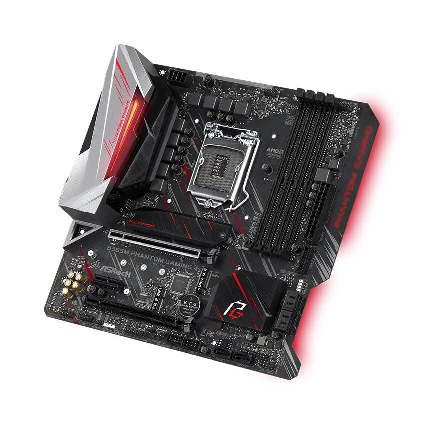 Mainboard ASROCK B365M Phantom Gaming 4 (Intel B365, Socket 1151, m-ATX, 4 khe RAM DDR4)