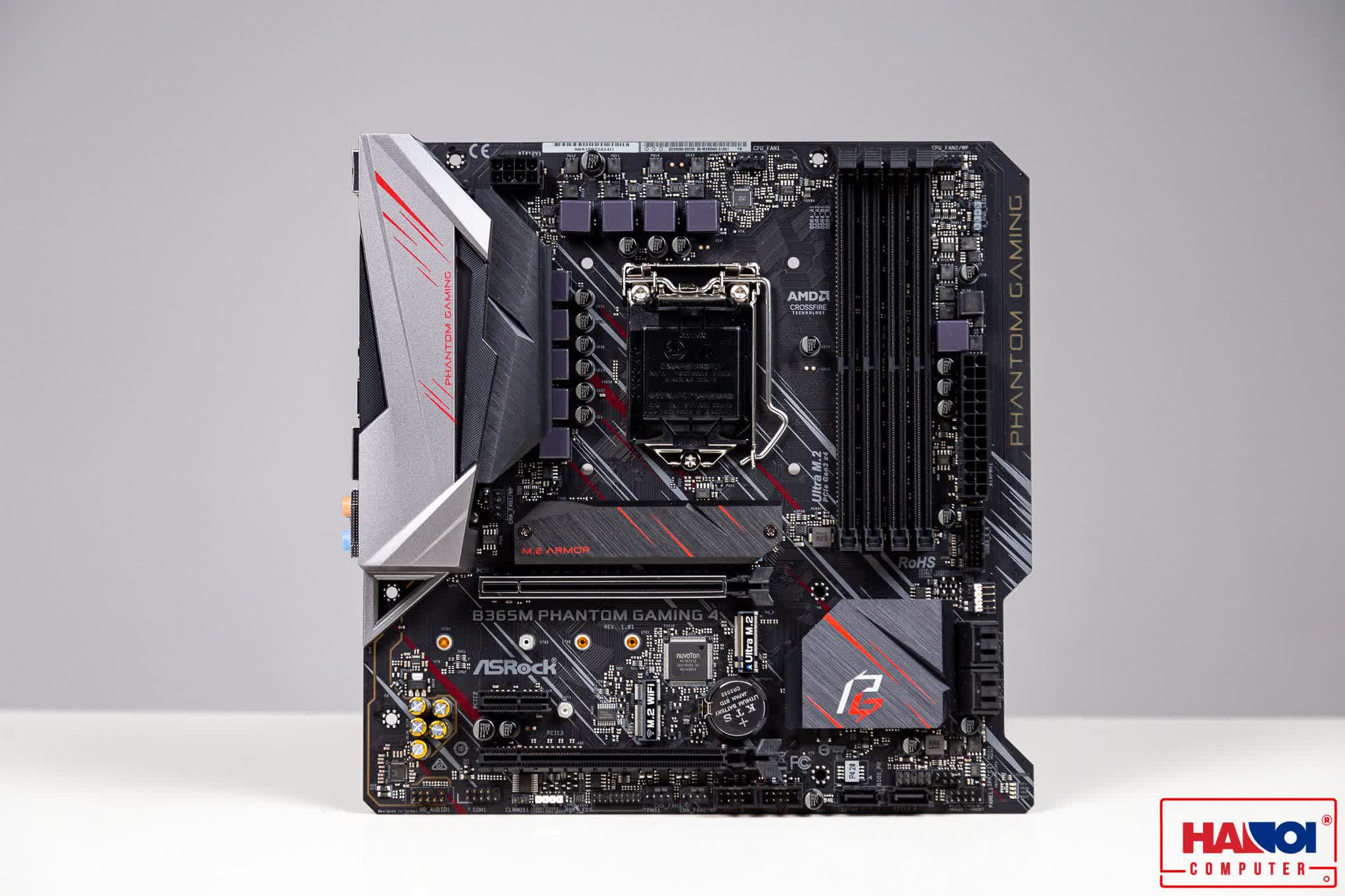 Mainboard ASROCK B365M Phantom Gaming 4 (Intel B365, Socket 1151, m-ATX, 4 khe RAM DDR4)