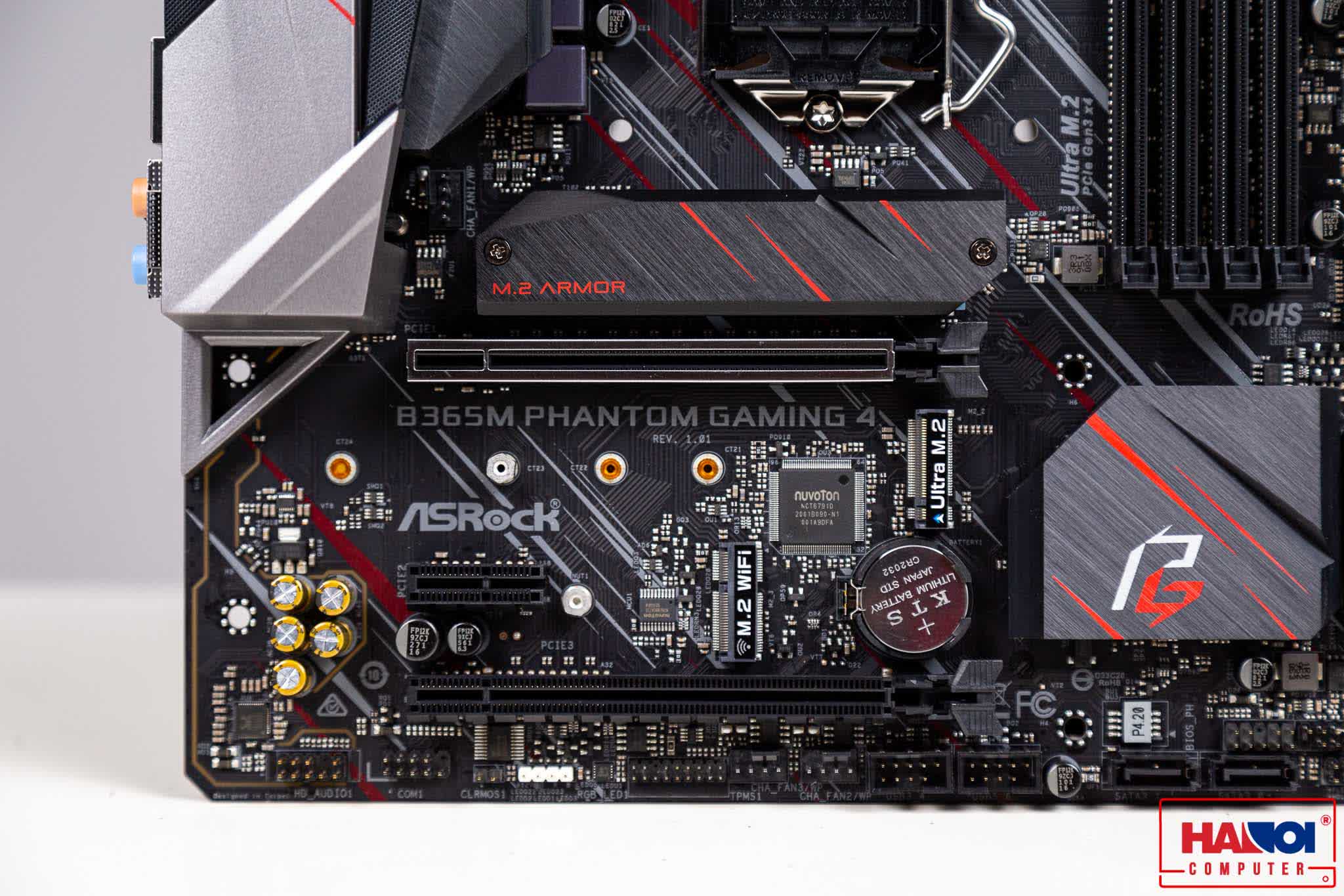 Mainboard ASROCK B365M Phantom Gaming 4 (Intel B365, Socket 1151, m-ATX, 4 khe RAM DDR4)