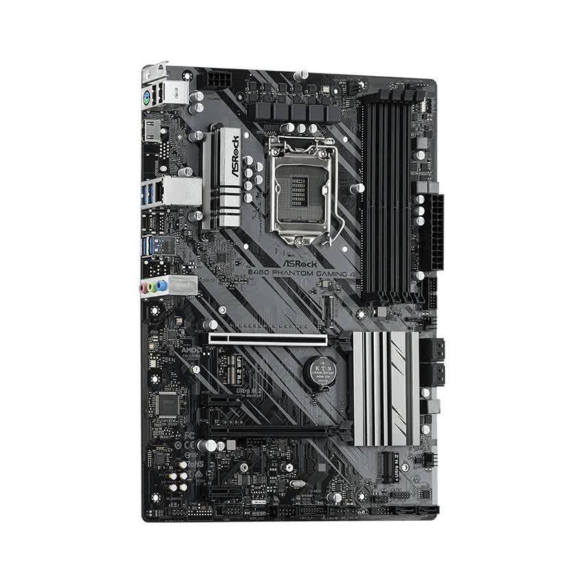 Mainboard ASROCK B460 PHANTOM GAMING 4 (Intel B460, Socket 1200, ATX, 4 khe Ram DDR4)