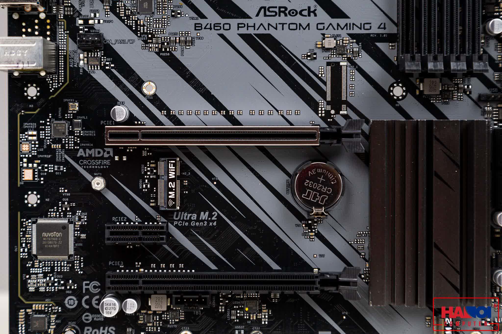 Mainboard ASROCK B460 PHANTOM GAMING 4 (Intel B460, Socket 1200, ATX, 4 khe Ram DDR4)